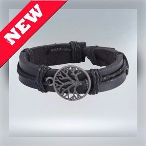 SALIMUE || Men/Women 8.5” Handmade Adjustable Leather Cuff Bracelet-